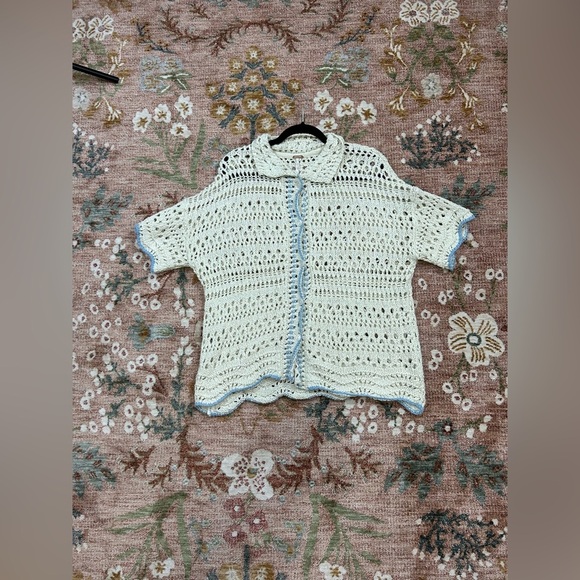 Free people crochet sweater